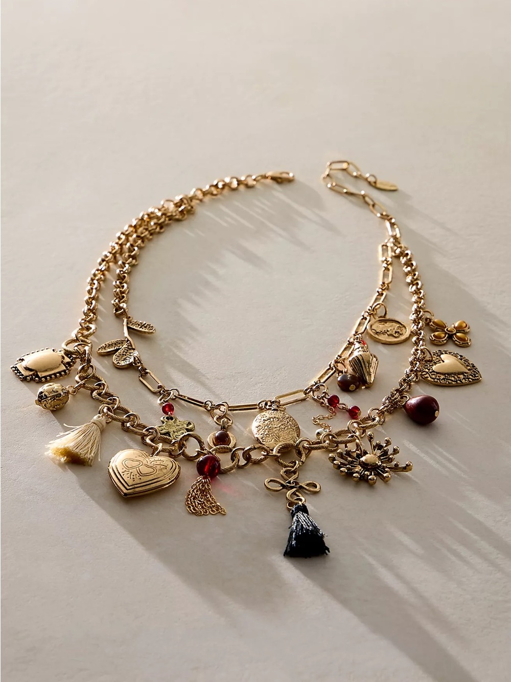 Free People Maxamillion Charm Necklace Fall Insprired